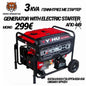 YAOHU ELECTRIC GENERATOR  3 KVA WITH ELECTRIC STARTER